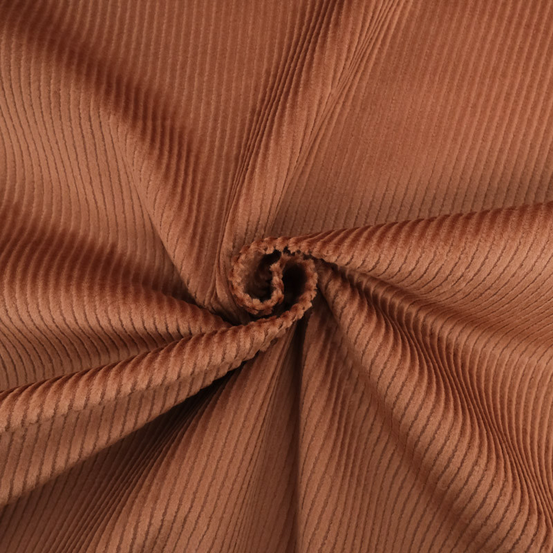 Velours Côtelé Stretch Maé mokka